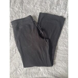 Calvin Klein Performance Black Waffle Knit Wide Leg Lounge Pants Womens XL
